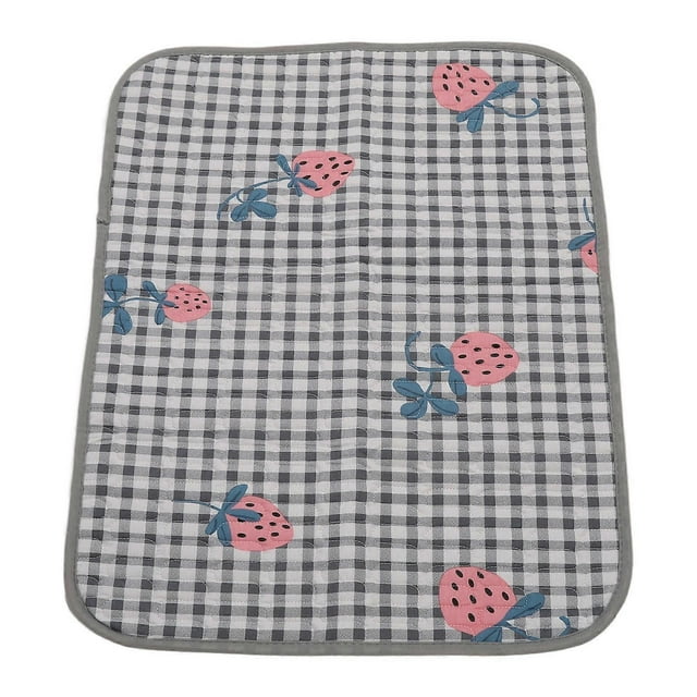 Menstrual Bed Pad Plaided 5 Layers Waterproof Pure Cotton Washable Reusable Incontinence Pad for Baby Women