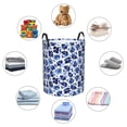 thumbnail image 4 of Fuzoiu Blue Roses Print Circular Hamper,Laundry Basket with Handle,Collapsible Laundry,Dirty Clothes Storage Basket,for Bedroom Bathroom Dorm Living Room-Medium, 4 of 6