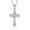 Baguette Cross Silver, variant on Gothic Iced Out Diamond Jesus Cross Necklace with 20" Stainless Steel Rope Chain, 14K Gold Plated Pendant Religious Faith Cross Jewelry Gifts, Underground Hip-Hop Jewelry for Men Women