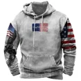 thumbnail image 2 of Sudadera con capucha con estampado de bandera de EE. UU. a la moda para hombre, tendencia de hip hop, ropa vintage Harajuku, novedad de primavera y otoño, sudaderas, tops de gran tamaño, 2 of 5