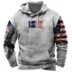 thumbnail image 2 of Sudadera con capucha con estampado de bandera de EE. UU. a la moda para hombre, tendencia de hip hop, ropa vintage Harajuku, novedad de primavera y otoño, sudaderas, tops de gran tamaño, 2 of 5