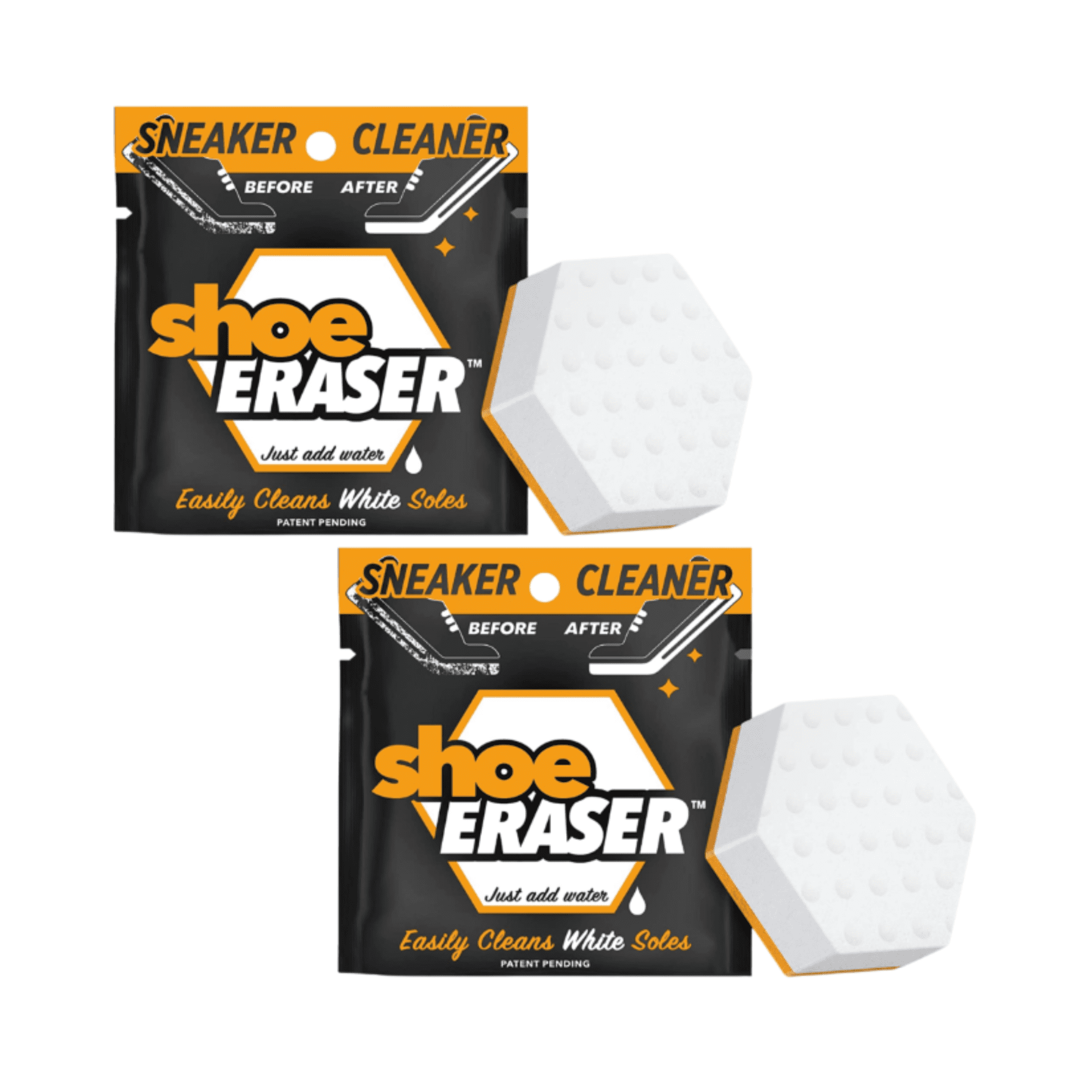 Sneakers Shoes Cleaning Sponge Eraser, Reusable White Shoe Foam Cleaner Kit  Pad Brush Shoe Care, Easily Cleans White Soles(Pack of 2)
