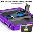 thumbnail image 3 of XYX for Lenovo Tab 10.1 2025 TB-311XU/K10C TB-311FU Case 10.1 inch, 3in1 Heavy Duty Shockproof Tablet Cover with Stand, Shoulder Strap, Purple, 3 of 7