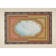 thumbnail image 2 of Jules-Edmond-Charles Lachaise 14x11 Black Ornate Wood Framed Double Matted Museum Art Print Titled: Design for a Ceiling Painted with Trompe L’Oeil Clouds (1830-97), 2 of 5