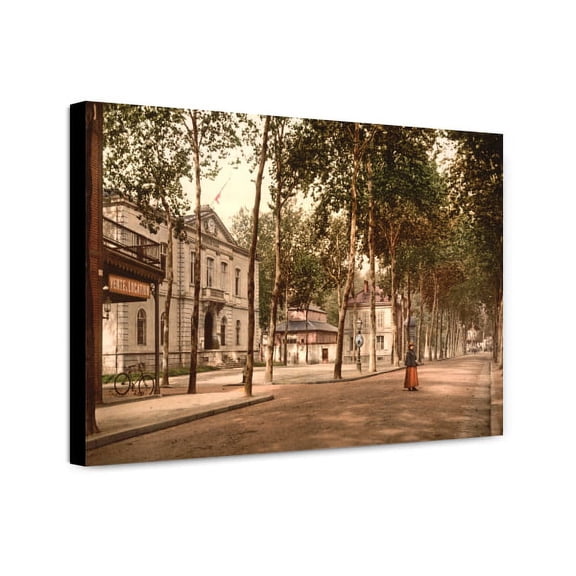 Canvas Print: Hotel De Ville, Posts And Telegraphs, Vichy, France, circa 1890