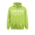 thumbnail image 4 of Sarcasmo La defensa natural del cuerpo contra la estupidez Sudaderas geniales para hombres Sudaderas con capucha de otoño Ropa de diseño Manga larga Rife, 4 of 4
