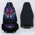 thumbnail image 5 of Chririnla 2 Pieces Durable Car Seat Covers Front Seats Only Boho Wolf Dreamcatcher Print Auto Bucket Seat Cover Protector Universal Seat Cushion for Cars, Sedan, Van, Trucks, 5 of 7