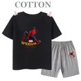 thumbnail image 3 of Conjunto de camiseta y pantalones cortos de algodón para niños de Marvel Spider Man de verano, ropa de dibujos animados para niños, conjunto de dos piezas de manga corta, conjunto para niñas y niños, 3 of 5