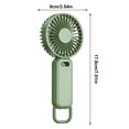 thumbnail image 4 of Rechargeable Handheld Fan, Portable Cooling Device With 5 Speed Settings, for Outdoor Sports and Travel, Green, 4 of 9