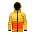 thumbnail image 4 of OGLCCG Heated Jacket for Kids Boy Girls USB Charge Lightweight Hooded Puffer Coat Winter Warm Windproof Heating Jackets without Power Pack, 4 of 5