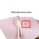 thumbnail image 5 of Advancent 100 piezas de paño de limpieza de joyas cuadradas, collar de doble cara, pendiente, mantenimiento de limpieza portátil, gris claro Type4 NO4, 5 of 6