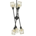 thumbnail image 4 of Golden Lighting 1945-6 Wire Axel 6 Light 37" Wide Sputnik Chandelier - Matte Black /, 4 of 4
