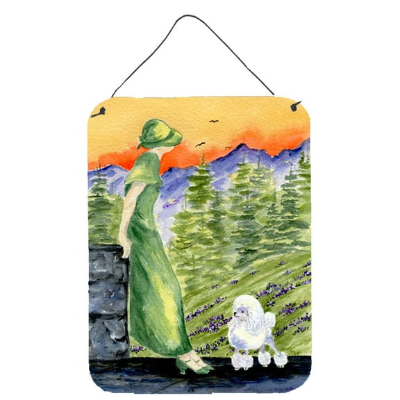 Caroline's Treasures SS8618DS1216 Poodle Wall or Door Hanging Prints, 12x16, multicolor