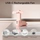 thumbnail image 2 of Handheld Mini Fan, Portable USB Rechargeable Small Pocket Fan, Travel,Outdoor-Pink(Pack of 1), 2 of 4