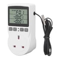 thumbnail image 2 of Electronic Temperature Controller, Temperature Control Socket Abnormal Alert High Accuracy ABS Housing  For Aquarium UK Plug 13A 2900W, 2 of 8