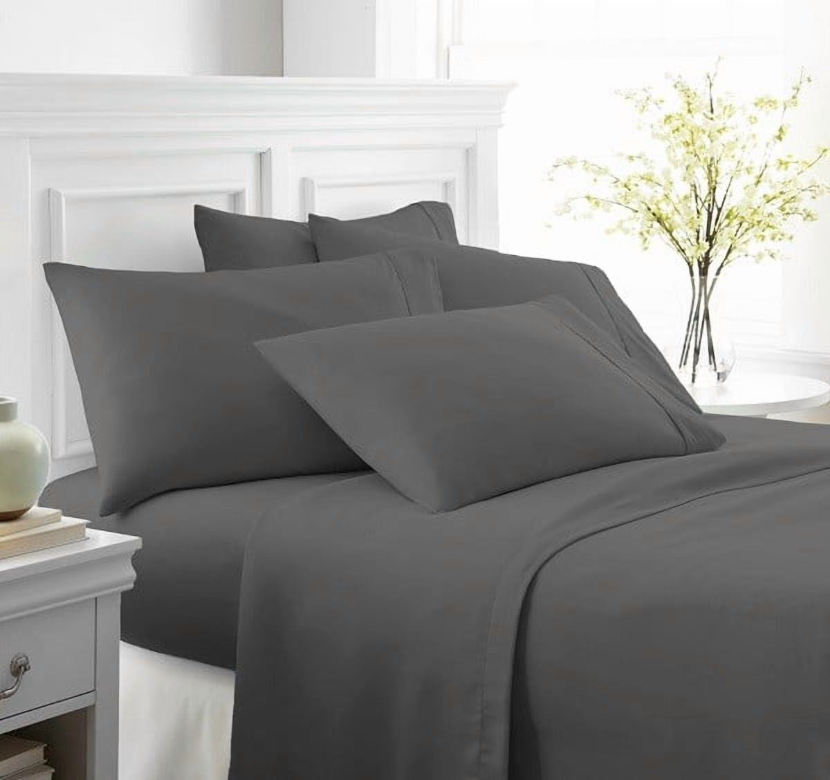 6 PIECE DEEP POCKET SUPER SOFT BAMBOO EGYPTIAN COMFORT 2100 SERIES BED SHEET SET
