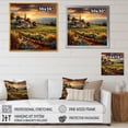 thumbnail image 4 of Designart "Vibrant Vineyard Liquid Canvas I" Vineyard Floater Framed Canvas Prints, 4 of 5