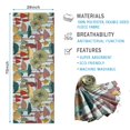 thumbnail image 2 of Colorful Mushroom Plant Light Blue Pattern Hot Yoga Mat Towel Non Slip for Hot Yoga - Quick-Drying Yoga Mat Cover with 4 Corner Pockets with Travel Bag - Hot Yoga Towel Non Slip 70"x26", 2 of 6