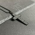 thumbnail image 4 of Men's Cross Pendant Necklace Stainless Steel Navigator Forged for Male Jewelry, 4 of 6