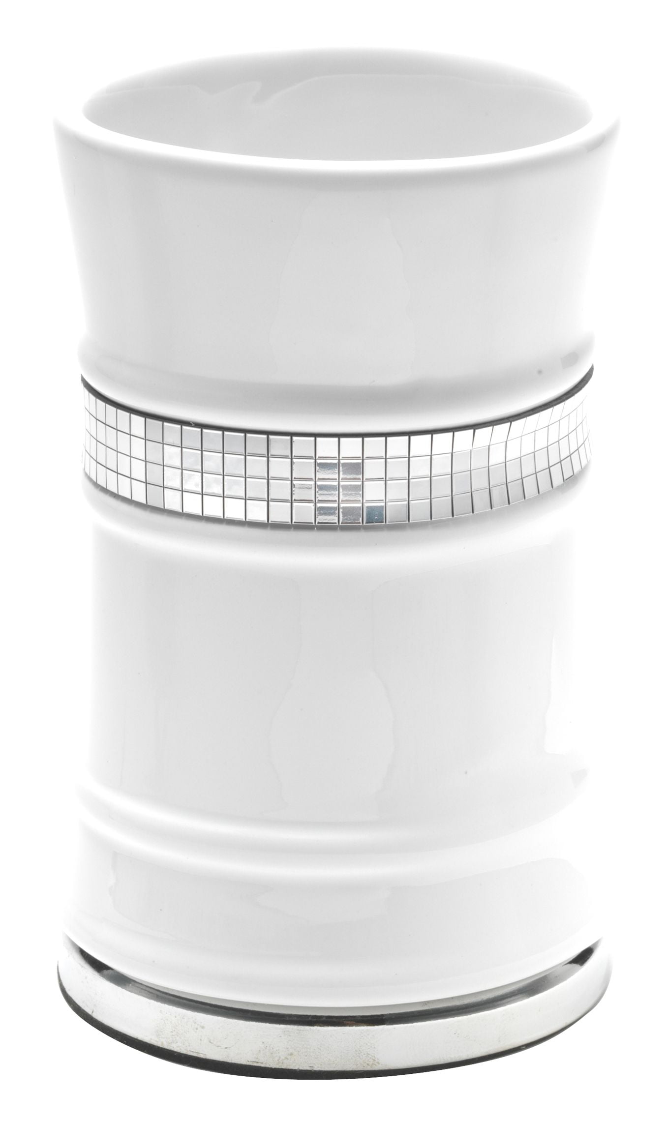 Popular Bath Radiance White Collection Bathroom Tumbler