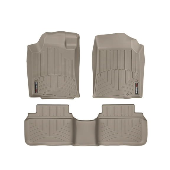 WeatherTech Custom Fit FloorLiners compatible with 2013-2013 Nissan Altima - 1st & 2nd Row, Tan