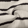 thumbnail image 5 of Women's Sweater Dress， Long Sleeve Striped Knit Dress with V Neck， Casual Fall and Winter Dress， Comfortable Acrylic Dress, 5 of 7