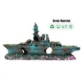 thumbnail image 3 of Aquarium Ship Decoration Boat Shipwreck Fish Tank Decor Wreck Sunk For Freshwater Saltwater, 3 of 5