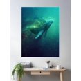 thumbnail image 2 of Cosmic Whale Poster Wall Art, Modern Wall Decor, 16x24 UNFRAMED, 2 of 3