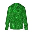 thumbnail image 3 of Fotbe Green Glitter Men's Women's UPF 50+ Sun Protection Jacket Hooded Cooling Shirt with Pockets Hiking Outdoor Performance-, 3 of 9