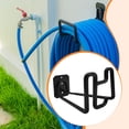 thumbnail image 4 of Soporte para manguera de agua, colgador de manguera, resistente, de hierro, para pared, organizador de cables, gancho para garaje y patio exterior., 4 of 6