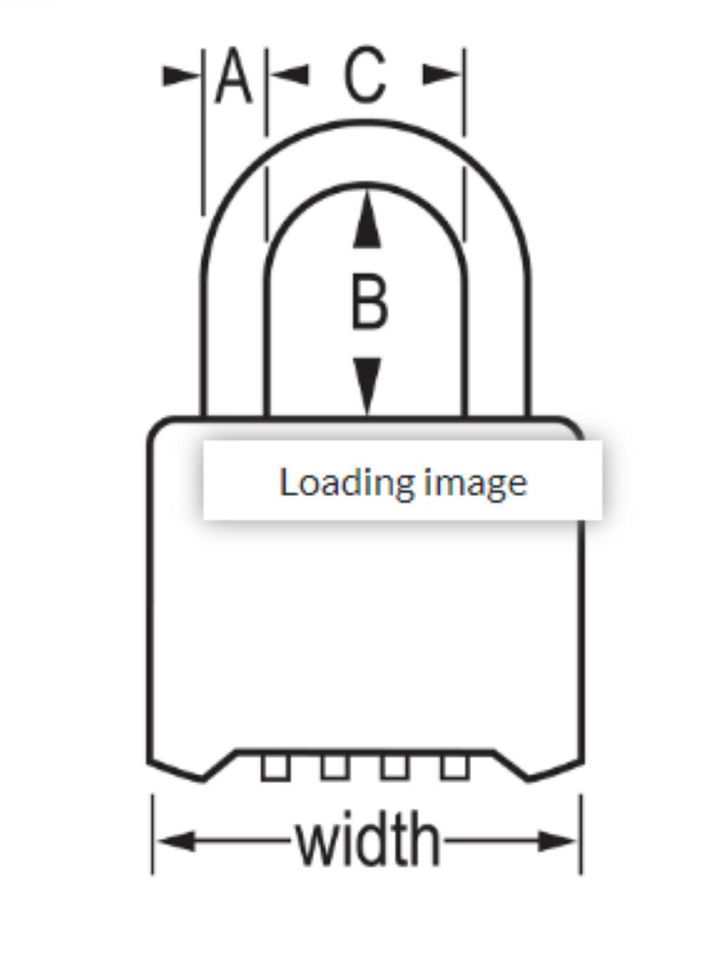 (4 pack) Master Lock 2 in Wide Resettable Combination Brass Padlock with 2-1/4in Shackle