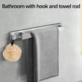 thumbnail image 2 of WKSCLPAI Towel Racks for Bathroom Stainless Steel Towel Rack Without Punching, Bathroom Horizontal Bar Towel Rack, Bathroom Hardware Towel Rack, Bathroom Organizer, Silver, 2 of 7