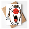 thumbnail image 1 of Japan Flag Facial Makeup Screang Cap Greeting Cards You are Invited Invitations, 1 of 3