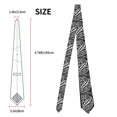 thumbnail image 5 of XMXY Alphabet D Mens Necktie Ties , Calligraphy Text Font Formal Bussiness Wedding Party Printed Tie, 5 of 9