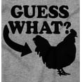 thumbnail image 2 of Guess What Chicken Funny Sarcastic Unisex Plus Fleece Graphic Hoodie Brisco Brands 3X, 2 of 5