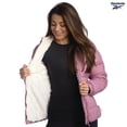 thumbnail image 2 of Chaqueta Reebok Puffer Heavyweight para mujer, acolchada, color rosa orquídea, 2 of 7