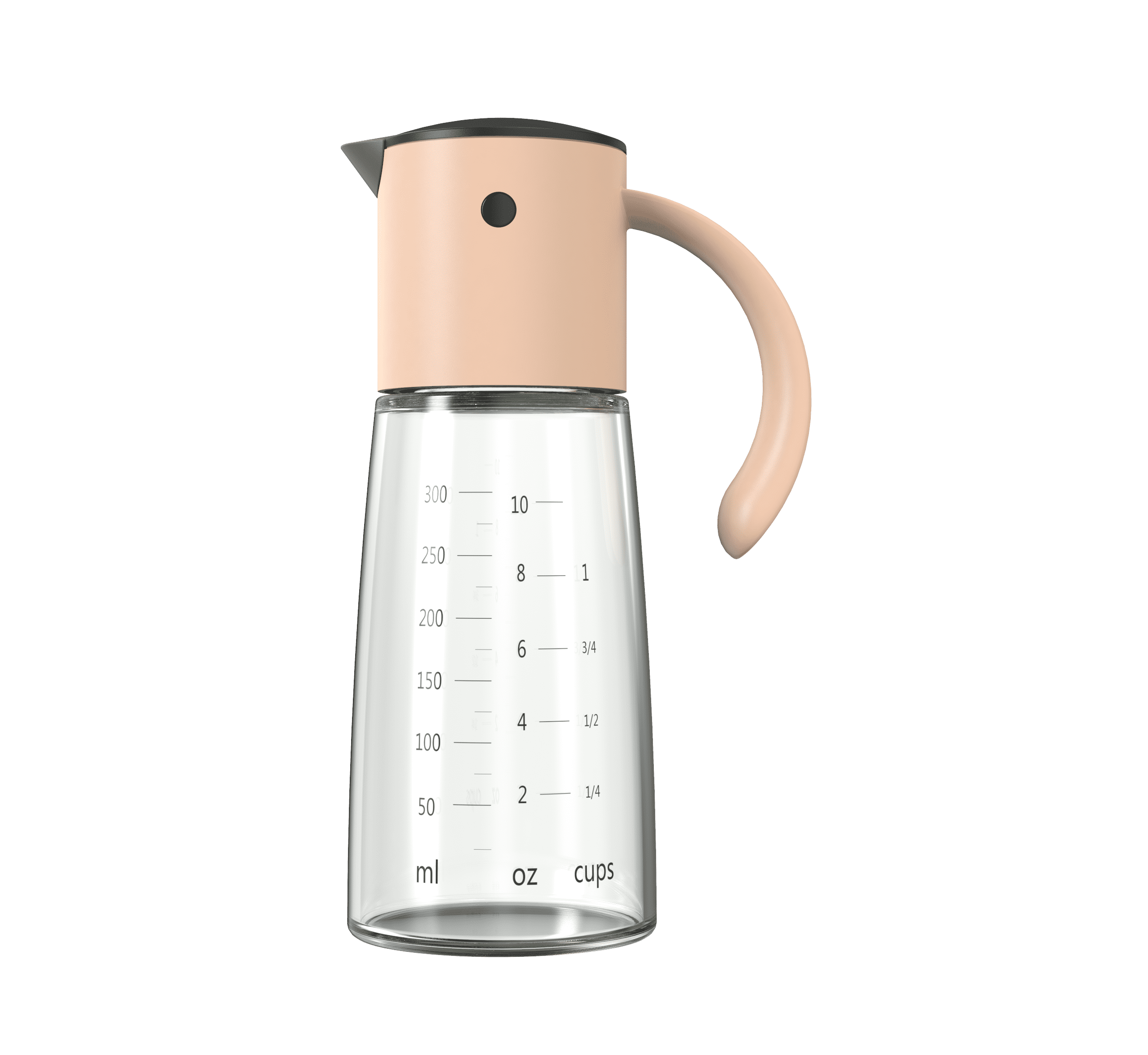 Vucchini Olive Oil Dispenser Bottle 300ml Glass Auto Flip Condiment