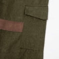 thumbnail image 7 of Blmnix Baggy Trousers for Men Carpenter Pants Low Rise Corduroy Pants Cargo Leggings Green Long Straight-Leg Summer Pants for Men,S, 7 of 7