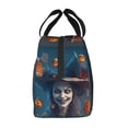 thumbnail image 2 of Lsque Modern Style Pumpkin Witch Pattern Lunch Bag Women/Men Insulated Lunch Box,Small Leakproof Cooler Food Lunch Containers Reusable High Capacity Lunch Tote Bags, 2 of 6