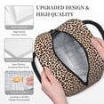 thumbnail image 3 of Yiaed Leopard Print-2 Print Lunch Bag Adult Insulated Lunch Box, Leakproof Cooler Food Lunch Containers Reusable High Capacity Lunch Tote Bags-One Size, 3 of 6