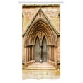 thumbnail image 1 of Rustic Stall Shower Curtain, Medieval Middle Age Cathedral Door Exit with Gothic Ornate Features Great Britain Theme, Fabric Bathroom Set with Hooks, 36W X 72L Inches Long, Cream, by Ambesonne, 1 of 1