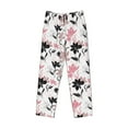 thumbnail image 6 of Uemuo Lilies Flowers Pattern Men's Wide Leg Palazzo Lounge Pants with Pockets Light Weight Loose Comfy Casual Pajama Pants-Medium, 6 of 9