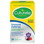 Culturelle Immune Defense Daily Probiotic, Mixed Berry Chewables, 28 Count
