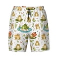 thumbnail image 4 of Lsque Mens Swim Trunks Cute Frog Pattern - Bathing Suit Compression Liner - Beach Swim Shorts Swimwear - (S-3XL) - Stretch Quick Dry -, 4 of 9