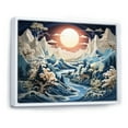 thumbnail image 2 of Designart "Glacier Arctic II" Modern Floater Framed Wall Art Living Room, 2 of 7