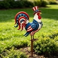 thumbnail image 3 of Patriotic 4th of July Metal Yard Stake Double-Sided Outdoor Garden Decor Independence Day Sign for Porch Courtyard 11.8 X 7.9IN, 3 of 7