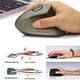 thumbnail image 1 of Ratón óptico Ergonómico Inalámbrico de GHz con Receptor USB 6 Niveles de DPI Ajustables gris Soledad Ratón vertical inalámbrico, 1 of 8