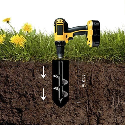 Auger Drill Bit Garden Plant Tool Flower Bulb Auger Spiral Hole