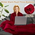 thumbnail image 5 of 10 Pcs Fleece Throw Blanket Bulk 50 x 60 Inches Cozy Fuzzy Flannel Plush Soft Blankets for Sofa, Couch Bed Warm Throws for Wedding Homeless Christmas Party Gift(Multicolor), 5 of 6