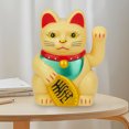 thumbnail image 3 of Figuras solares de gato de la fortuna, decoración de señales de dinero para decoración del hogar, oficina y coche, 3 of 8